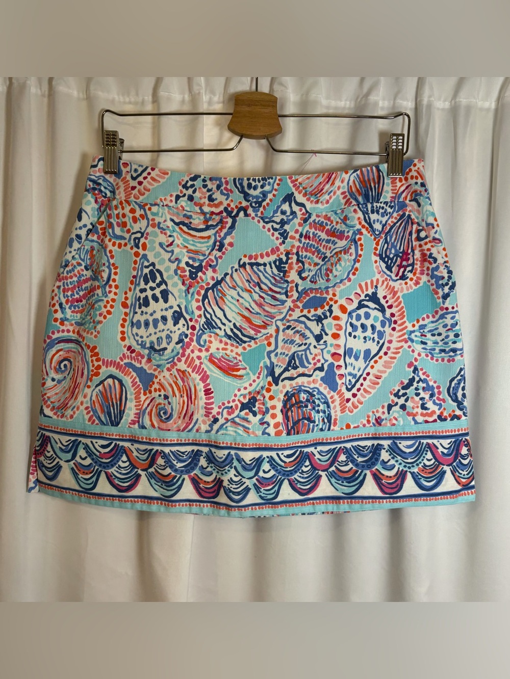Lilly Pulitzer Marigold Skort “Shell Me About It” 10 NWOT